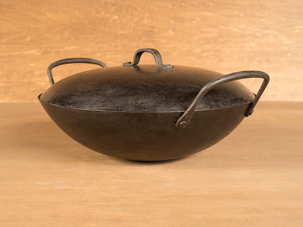 12インチ Real Classic 中華鍋(広東鍋)蓋付きセット "Simple"