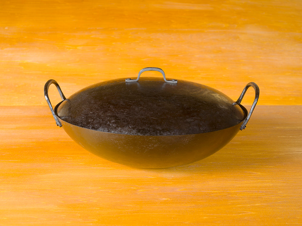 14インチ Real Classic 中華鍋(広東鍋)蓋付きセット "Simple"