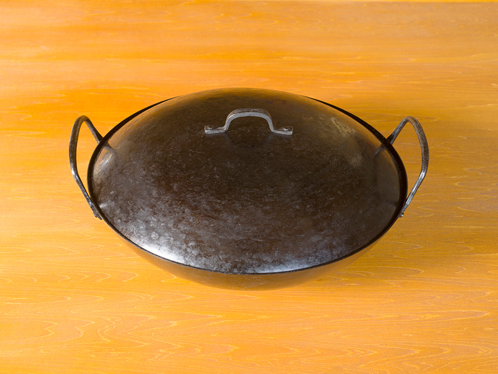 14インチ Real Classic 中華鍋(広東鍋)蓋付きセット "Simple"