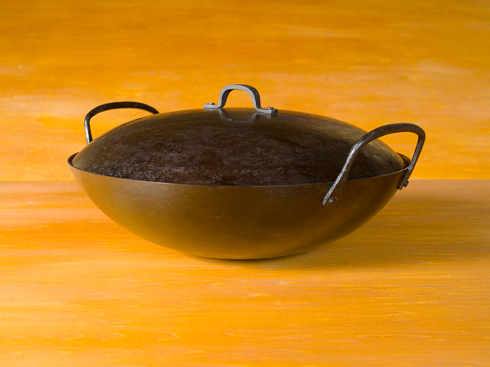 14インチ Real Classic 中華鍋(広東鍋)蓋付きセット "Simple"