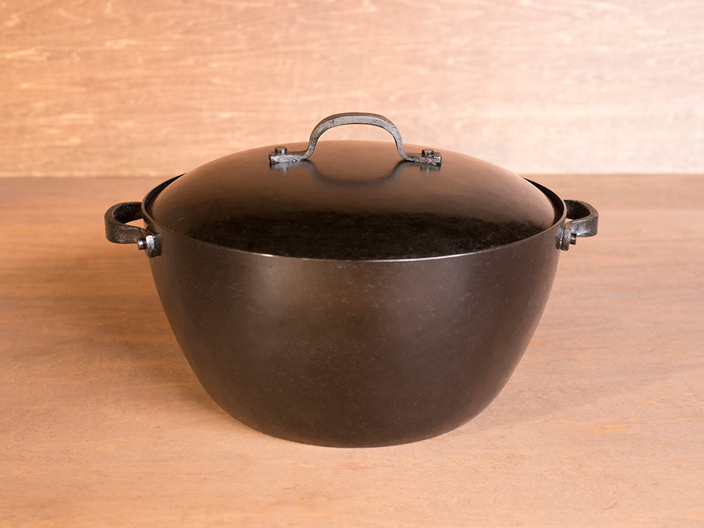 9インチ Real Classic 鉄釜 (6合炊き) 蓋付きセット "Simple"